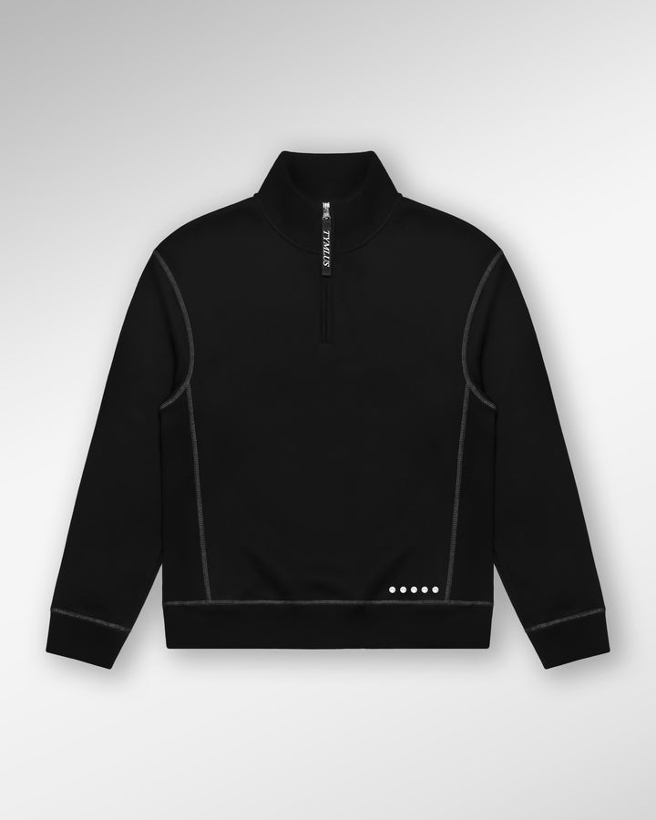 Diamond Quarter Zip Black