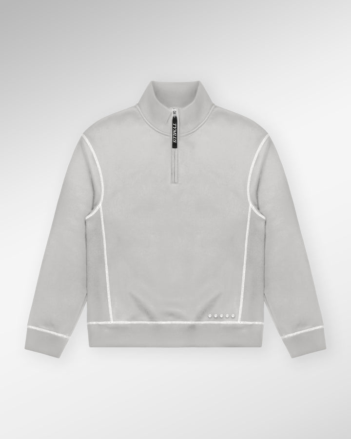 Diamond Quarter Zip Grey