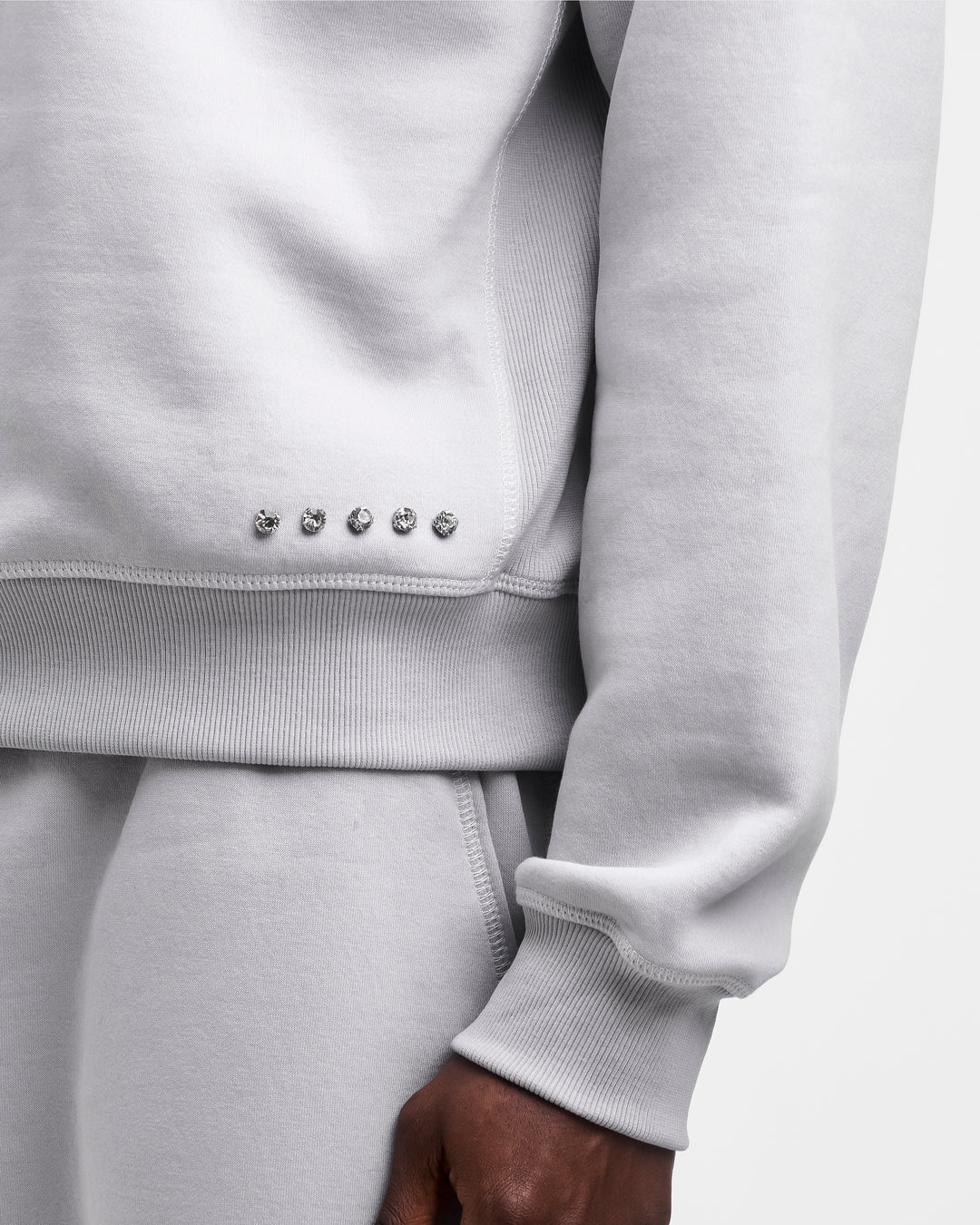 Diamond Quarter Zip Grey
