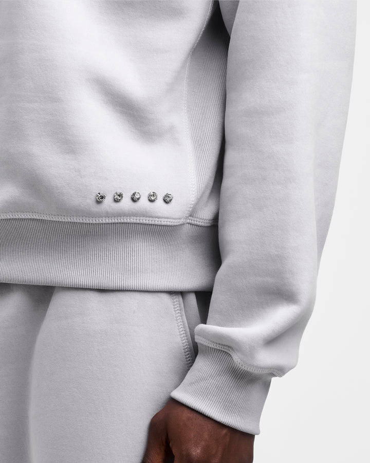 Diamond Quarter Zip Grey