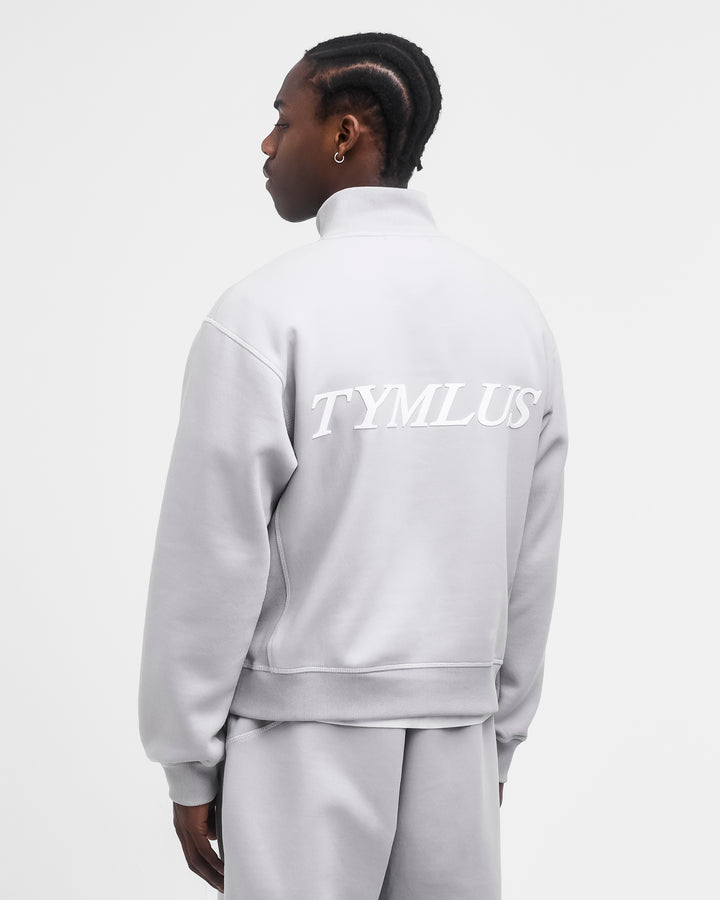 Diamond Quarter Zip Grey
