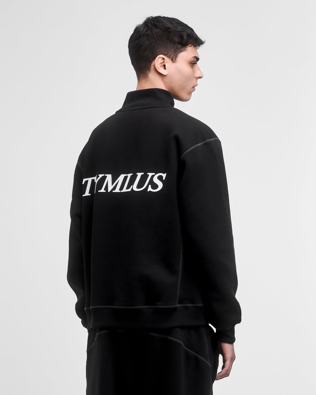 Diamond Quarter Zip Black