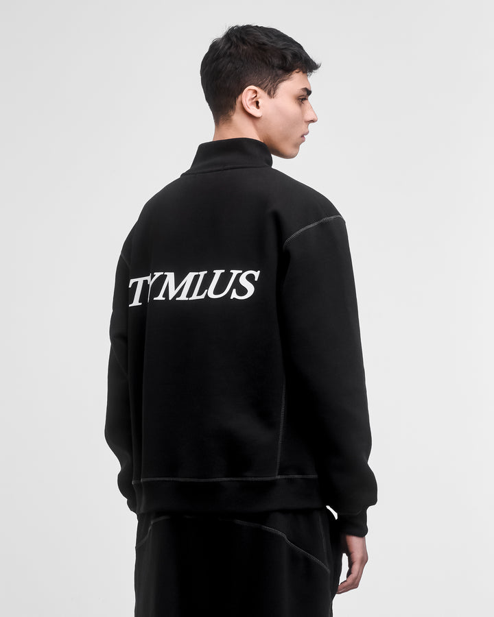 Diamond Quarter Zip Black