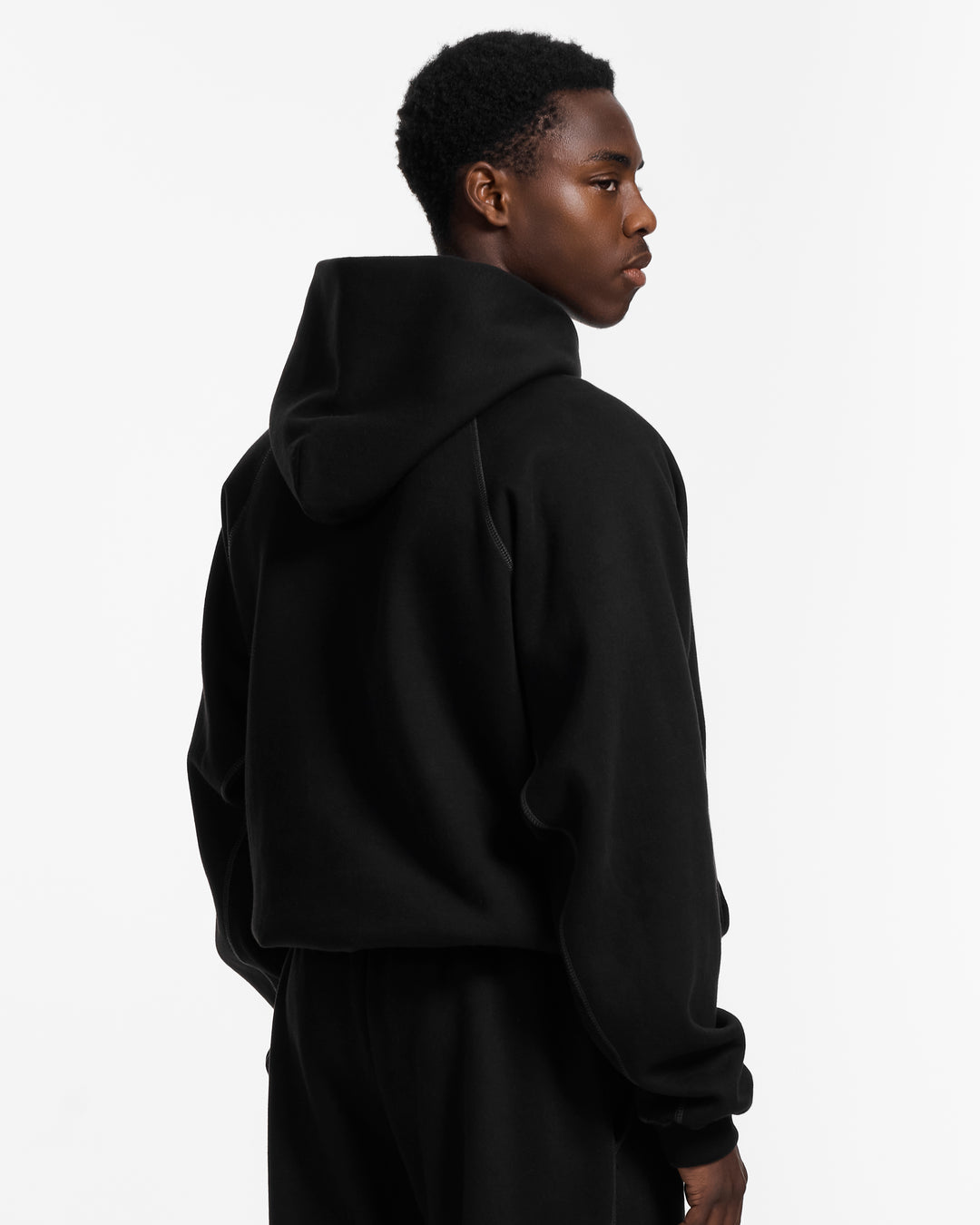 Diamond Black Zip Hoodie