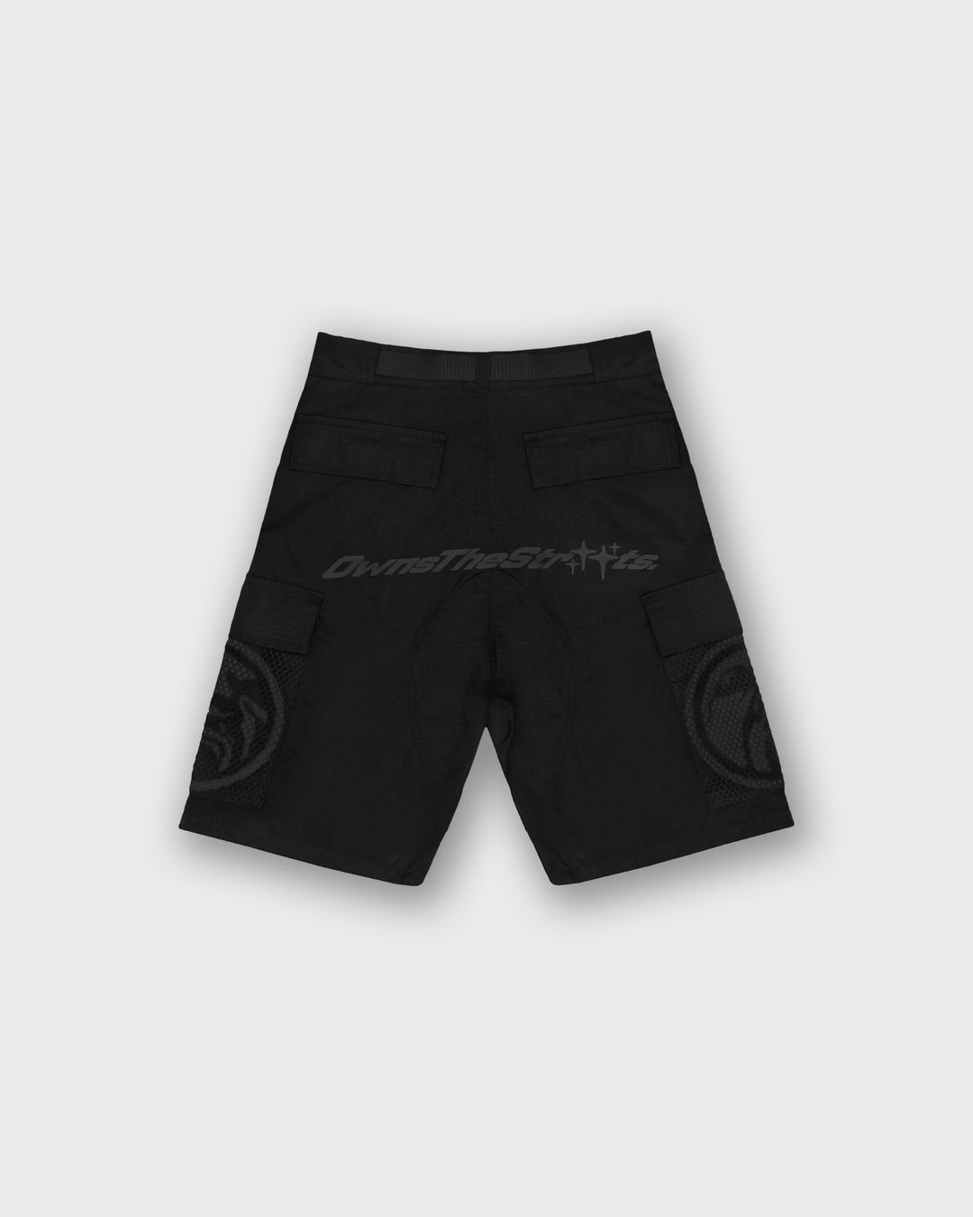 BLACKOUT CARGO SHORTS